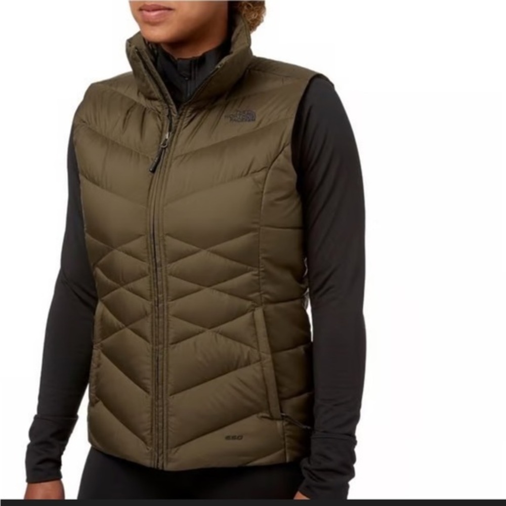 The North Face Dark Green Quilted Vest